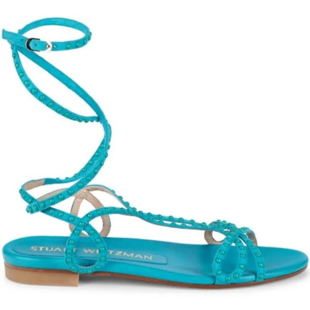 Blue Leather Stuart Weitzman Sandal
